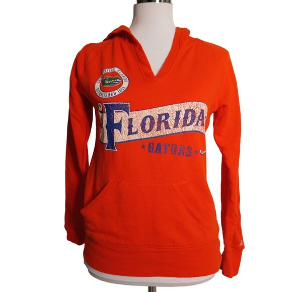 Soffe V-neck Hoodie University of Florida Gators Retro Logo Pullover Small - Picture 1 of 12